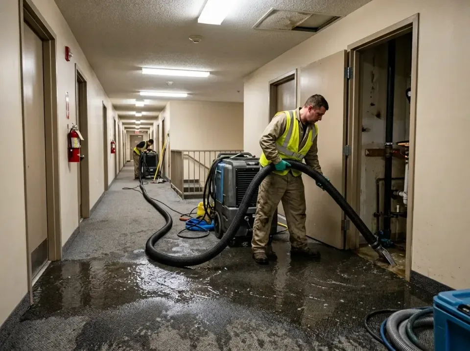 multi-unit-apartment-hallway-f-005 — frequently asked questions, Emergency Burst Pipe Water Extraction & Removal in Urbana,…